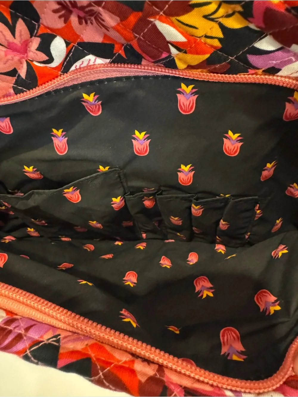 EUC Vera Bradley Laptop Organizer Case in Rosa Floral